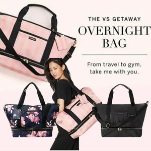 The VS Signature Striped Getaway Overnight Bag